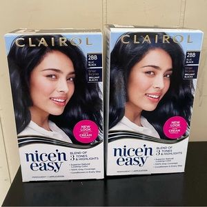 NWT 2 Clairol 2BB Hair Color blue black
